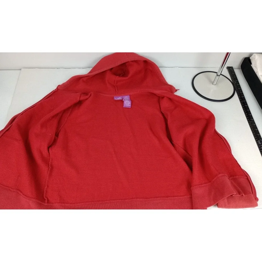 Disney Junior Size XL 15/17 Red Mickey Mouse Zip Hoodie Jacket
